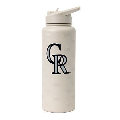 Logo Brands Colorado Rockies 34oz. Sand Ghost Quencher Bottle