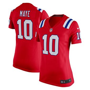Women's Nike Drake Maye Red New England Patriots Alternate Game Jersey
