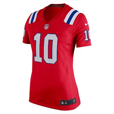 Women's Nike Drake Maye Red New England Patriots Alternate Game Jersey