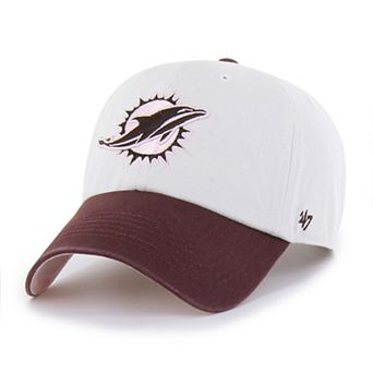 Unisex '47 Stone/Burgundy Miami Dolphins Love Letter Clean Up Adjustable Hat