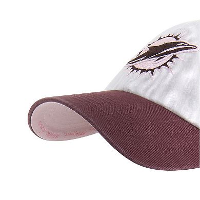Unisex '47 Stone/Burgundy Miami Dolphins Love Letter Clean Up Adjustable Hat