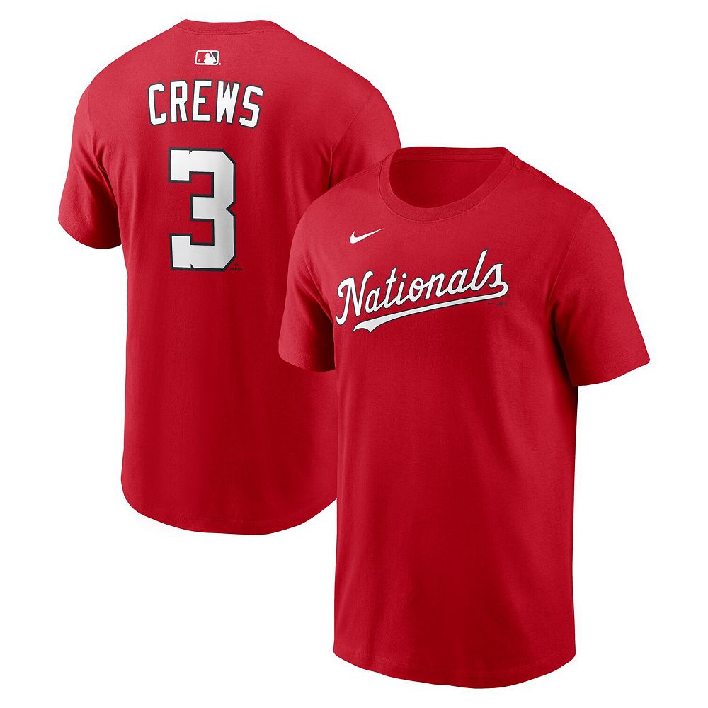 Men's Nike Dylan Crews Red Washington Nationals Home Name & Number