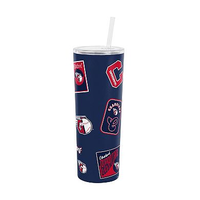 Logo Brands Cleveland Guardians 30oz Dreamweave Straw Tumbler