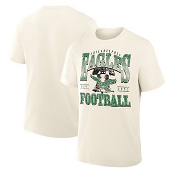 Men's Fanatics Cream Philadelphia Eagles Team Archives T-Shirt