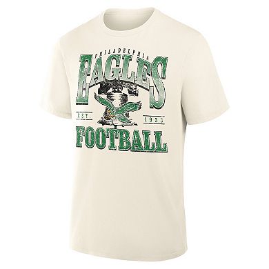 Men's Fanatics Cream Philadelphia Eagles Team Archives T-Shirt
