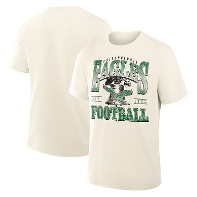 Men's Fanatics Cream Philadelphia Eagles Team Archives T-Shirt