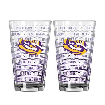 Logo Brands LSU Tigers Two-Pack Chant Fade 16oz. Pint Glass Set