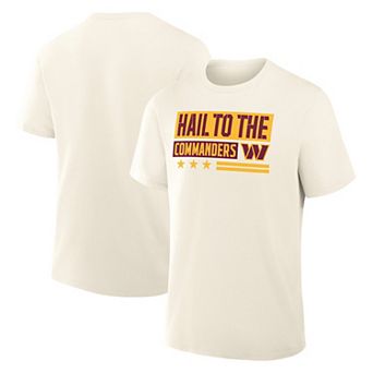Men's Fanatics Cream Washington Commanders Team Archives T-Shirt