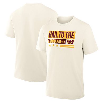 Men's Fanatics Cream Washington Commanders Team Archives T-Shirt
