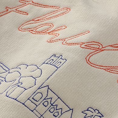 Women's Natural Florida Gators Campus Vintage Wash Fleece Sweatshirt