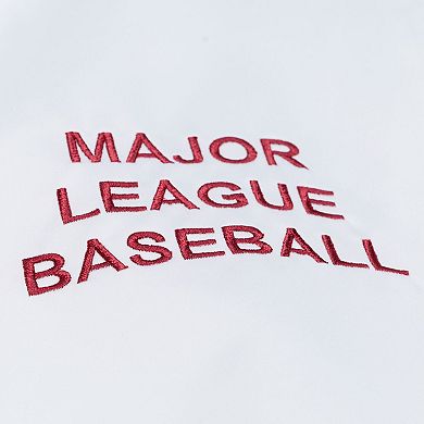 Men's Mitchell & Ness White Philadelphia Phillies Cooperstown Collection Lightweight Satin Full-Snap Jacket