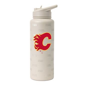Logo Brands Calgary Flames 34oz. Sand Ghost Quencher Bottle