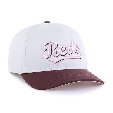 Unisex '47 Stone/Burgundy Cincinnati Reds Love Letter Adjustable Hitch Hat
