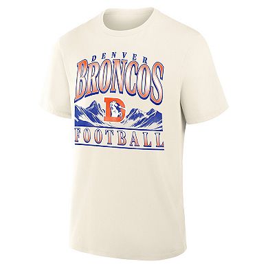 Men's Fanatics Cream Denver Broncos Team Archives T-Shirt