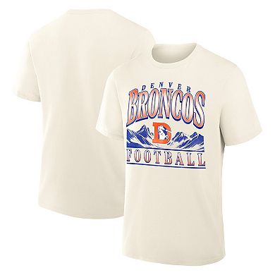 Men's Fanatics Cream Denver Broncos Team Archives T-Shirt