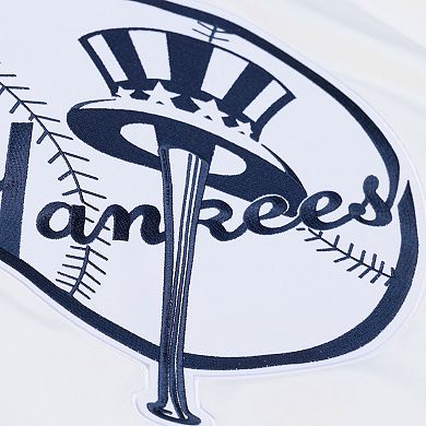 Men's Mitchell & Ness White New York Yankees Cooperstown Collection Lightweight Satin Full-Snap Jacket