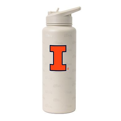 Logo Brands Illinois Fighting Illini 34oz. Sand Ghost Quencher Bottle