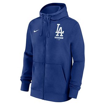 Men's Nike Royal Los Angeles Dodgers Primetime Lockup Full-Zip Hoodie
