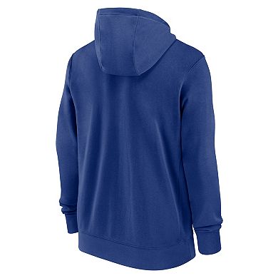 Men's Nike Royal Los Angeles Dodgers Primetime Lockup Full-Zip Hoodie
