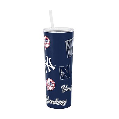 Logo Brands New York Yankees 30oz Dreamweave Straw Tumbler