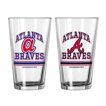 Atlanta Braves 16oz. Pint Glass Two Pack