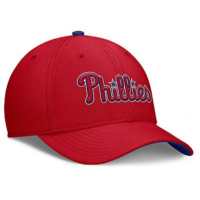 Men's Nike Red Philadelphia Phillies Primetime Rise Dri-FIT Flex Hat