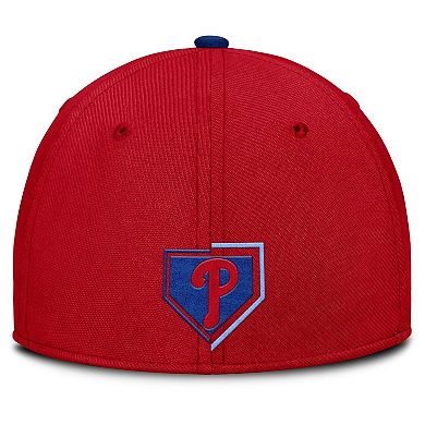 Men's Nike Red Philadelphia Phillies Primetime Rise Dri-FIT Flex Hat