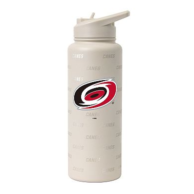 Logo Brands Carolina Hurricanes 34oz. Sand Ghost Quencher Bottle