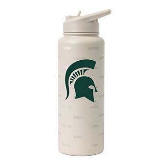 Logo Brands Michigan State Spartans 34oz. Sand Ghost Quencher Bottle