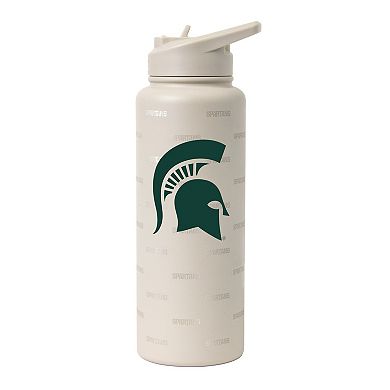 Logo Brands Michigan State Spartans 34oz. Sand Ghost Quencher Bottle