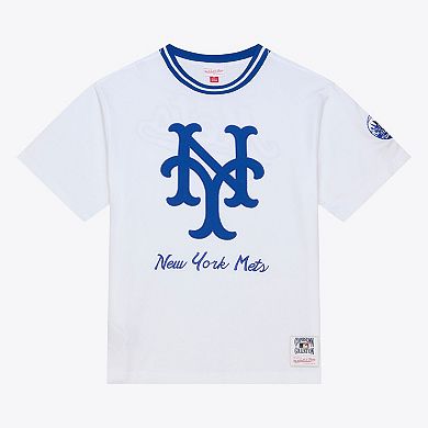 Men's Mitchell & Ness White New York Mets Arctic T-Shirt
