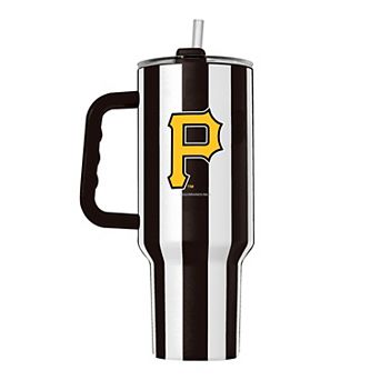 Logo Brands Pittsburgh Pirates 40oz Vertical Stripe Powder Coat Tumbler