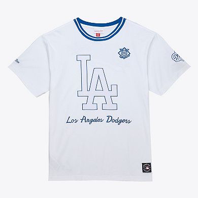 Men's Mitchell & Ness White Los Angeles Dodgers Cooperstown Collection Arctic T-Shirt