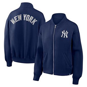 Women's Fanatics Navy New York Yankees Oversized Rage Against Full-Zip Jacket