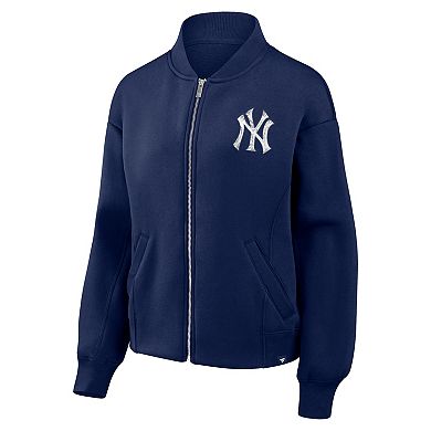 Women's Fanatics Navy New York Yankees Oversized Rage Against Full-Zip Jacket