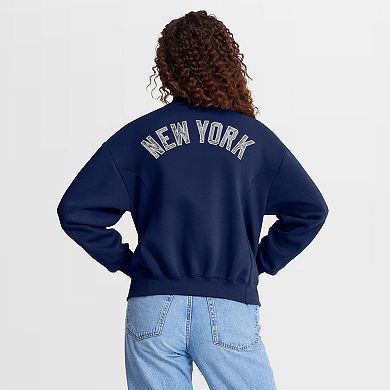 Women's Fanatics Navy New York Yankees Oversized Rage Against Full-Zip Jacket