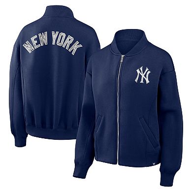 Women's Fanatics Navy New York Yankees Oversized Rage Against Full-Zip Jacket