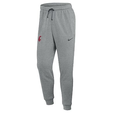 Men's Nike Heather Gray Washington State Cougars Basketball Practice Dri-FIT Taper Sweatpants