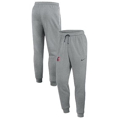 Men's Nike Heather Gray Washington State Cougars Basketball Practice Dri-FIT Taper Sweatpants