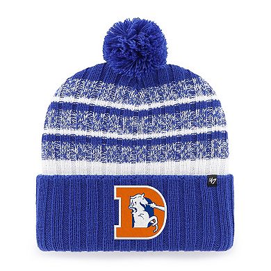 Men's '47 Royal Denver Broncos Tavern Cuffed Knit Hat with Pom