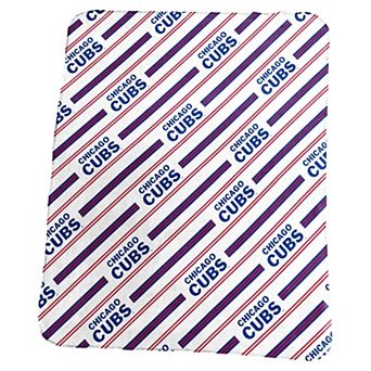 Logo Brands Chicago Cubs 50" x 60" Classic Vertical Stripe Fleece Throw Blanket
