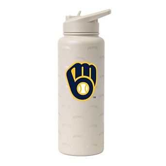 Logo Brands Milwaukee Brewers 34oz. Sand Ghost Quencher Bottle