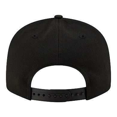 Men's New Era Black/White Detroit Pistons Team 9FIFTY Snapback Hat