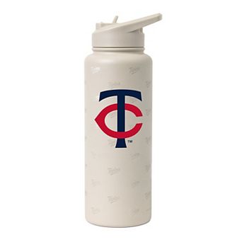 Logo Brands Minnesota Twins 34oz. Sand Ghost Quencher Bottle