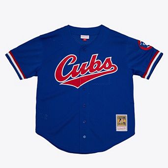 Men's Mitchell & Ness Greg Maddux Royal Chicago Cubs Authentic Batting Practice Jersey