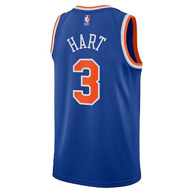 Youth Nike Josh Hart Blue New York Knicks Swingman Jersey - Icon Edition