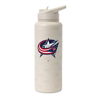 Logo Brands Columbus Blue Jackets 34oz. Sand Ghost Quencher Bottle