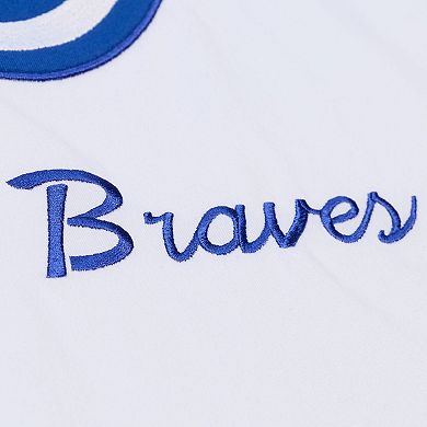 Men's Mitchell & Ness White Atlanta Braves Cooperstown Collection Arctic T-Shirt