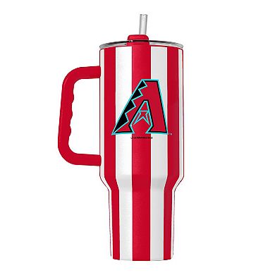 Logo Brands Arizona Diamondbacks 40oz Vertical Stripe Powder Coat Tumbler