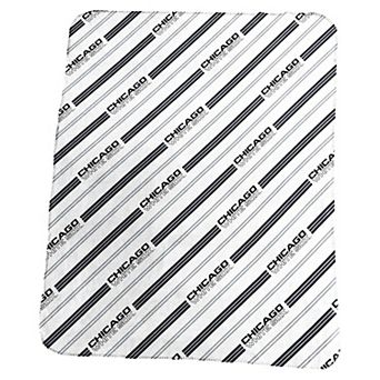 Logo Brands Chicago White Sox 50" x 60" Classic Vertical Stripe Fleece Throw Blanket